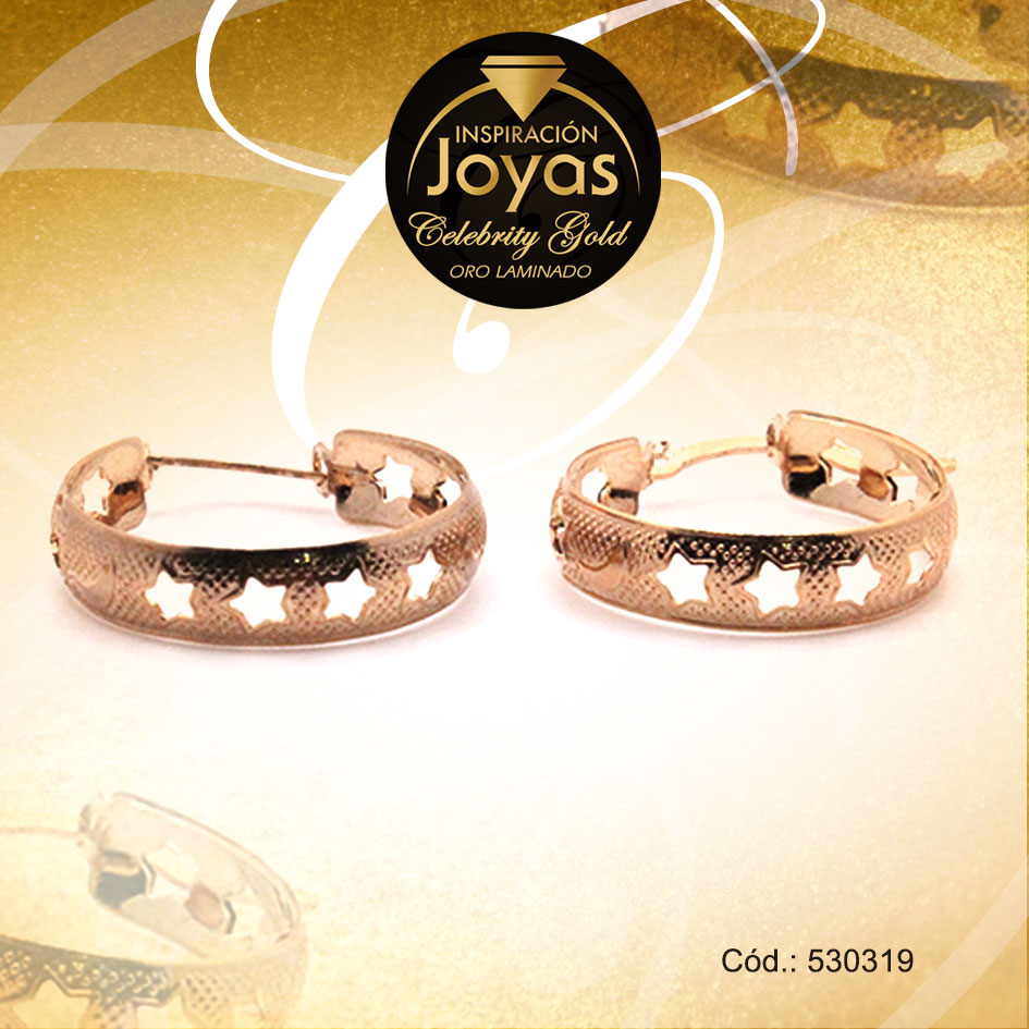 Argolla Celebrity Gold Variado Dorado Filigrama - 530319